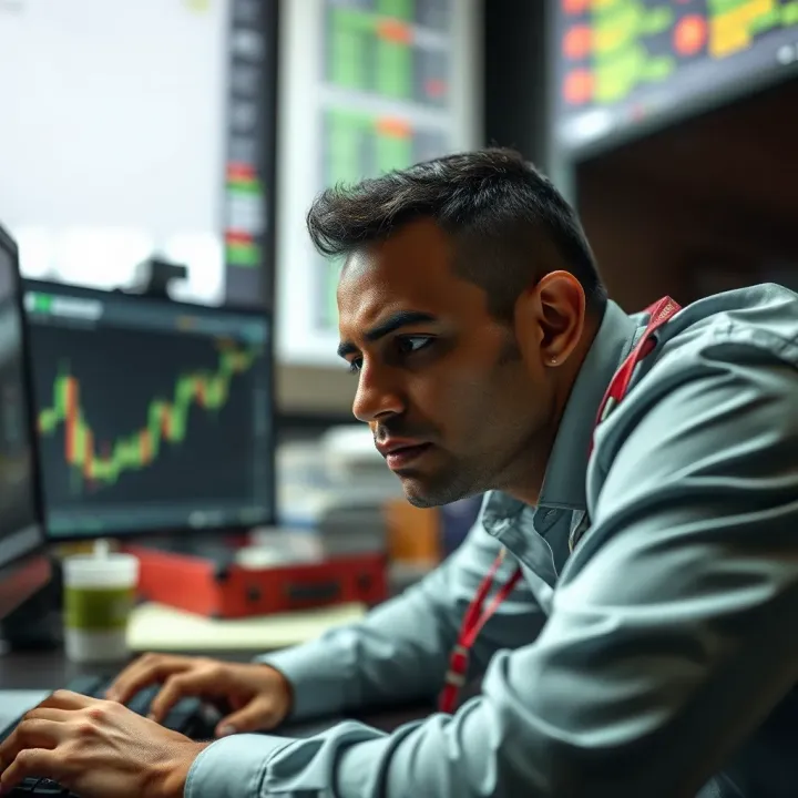 Conceptual illustration of risks and considerations in Indian binary trading