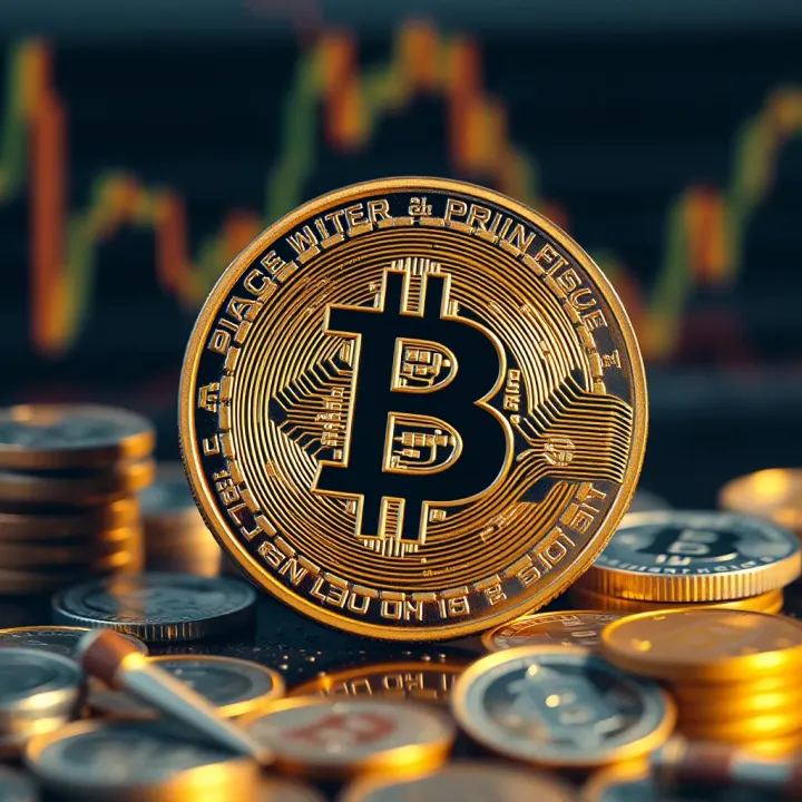 Conceptual representation of Bitcoin with risk factors and strategic elements