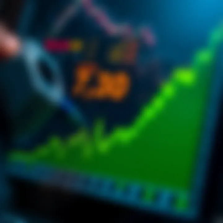 Graph showing the historical and projected stock price trends of Reliance Industries