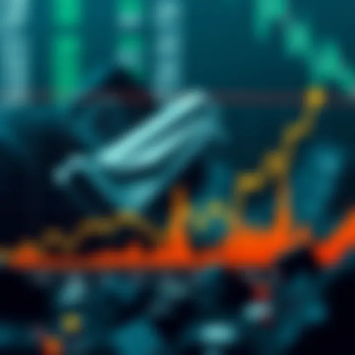 Graph showing upward and downward trends of Avalanche cryptocurrency price over time