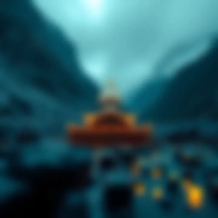 Visual representation of Avalanche blockchain ecosystem showcasing decentralized applications and custom networks