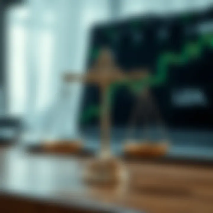Legal scales representing the binary trading regulatory landscape in India