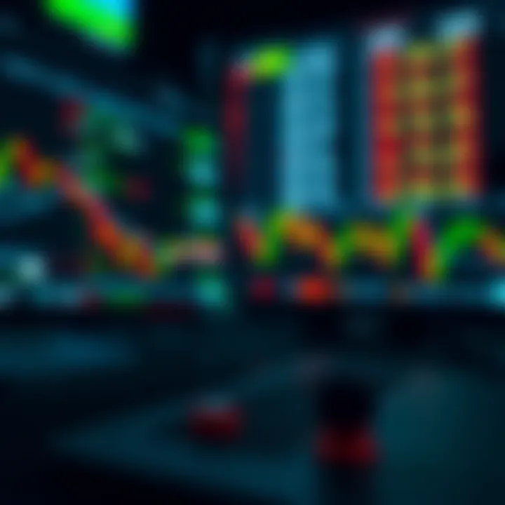 Conceptual illustration of risks and rewards in binary options trading