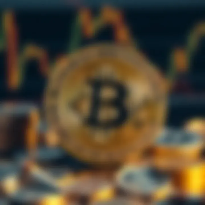Bitcoin Risk Factors and Strategic Investment Considerations Conceptual representation of Bitcoin with risk factors and strategic elements