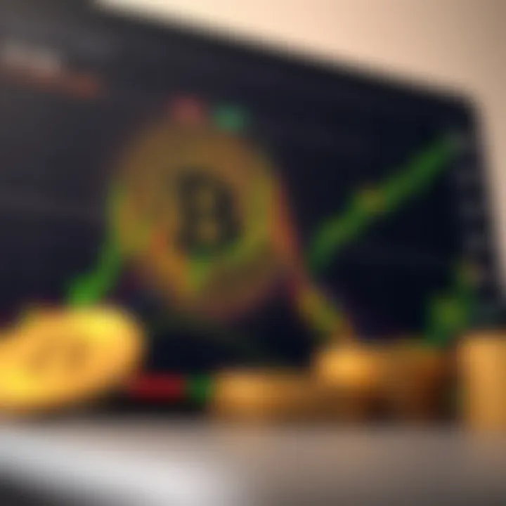 Graph illustrating Bitcoin price fluctuations and trend lines