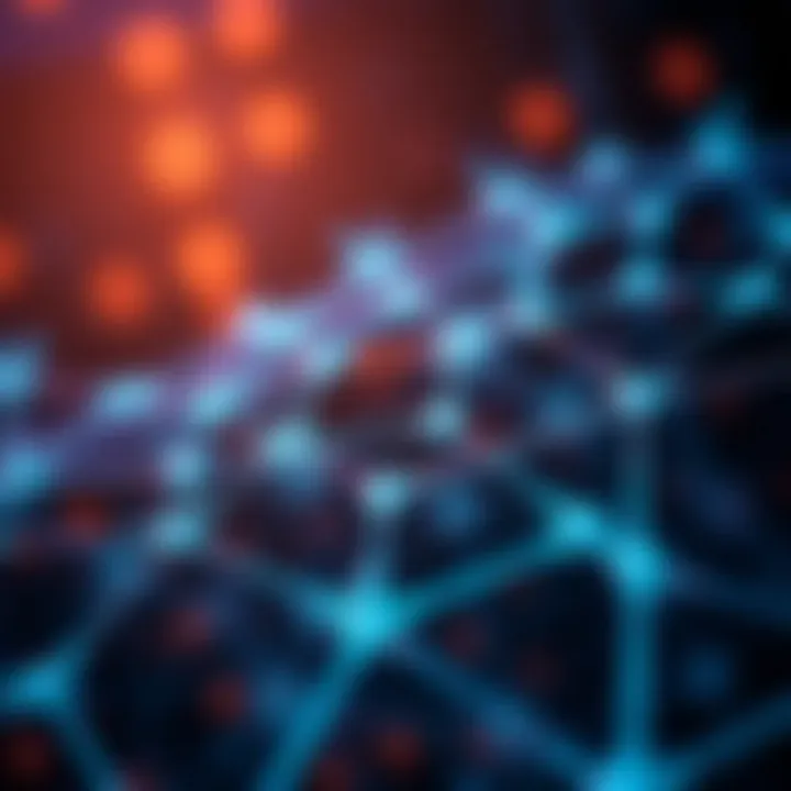 Cardano Platform Technology and Market Factors Impacting ADA Value Illustration of Cardano blockchain network with nodes and data flow representing technological development