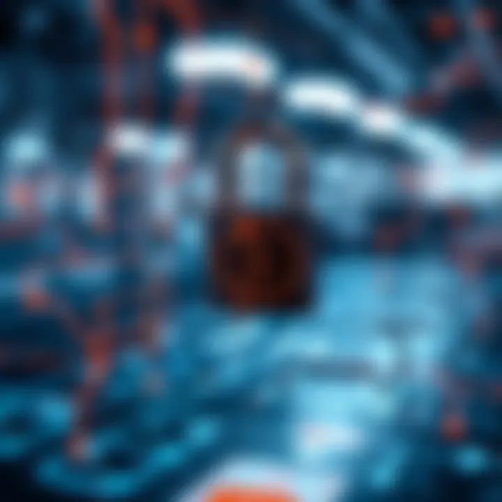 Illustration of blockchain security with digital locks protecting cryptocurrency assets