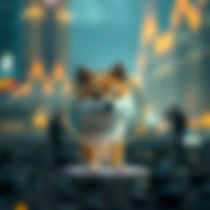 Conceptual representation of cryptocurrency market factors affecting Baby Doge Coin