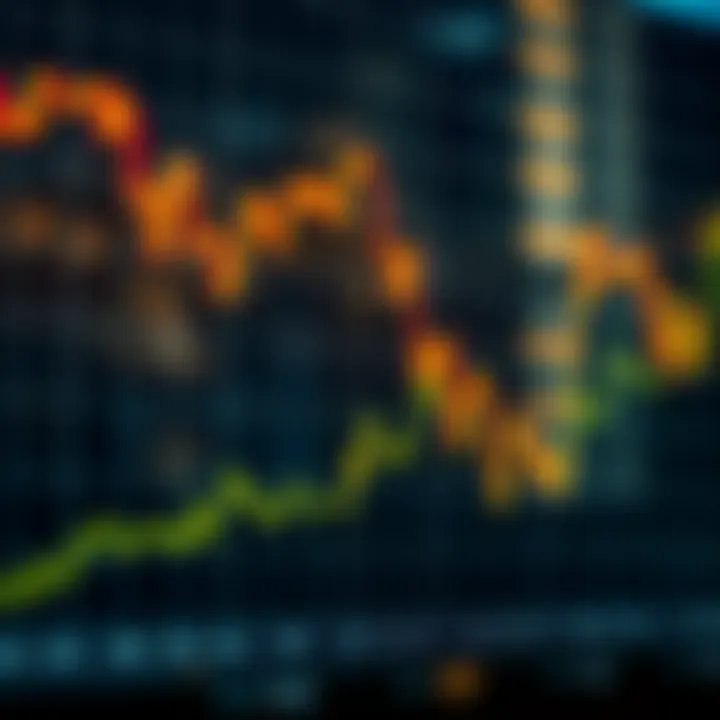 Cryptocurrency Market Trends and Price Movement Graph showing upward and fluctuating trends representing cryptocurrency market dynamics