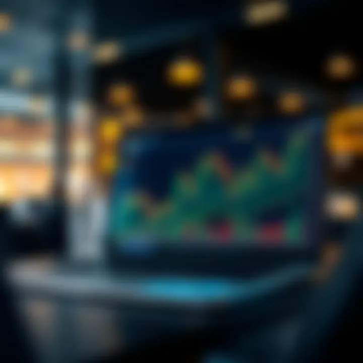 Illustration showing commission-free trading on Darwinex Zero platform with financial market graphs and transparent interface