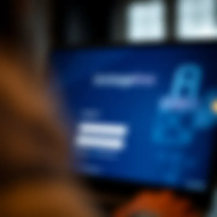 User interface displaying ExchangeOn.io login screen with fields for username and password