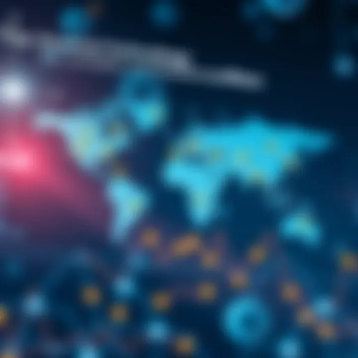 Global map illustrating key financial technology competitors and their influence on digital finance ecosystems