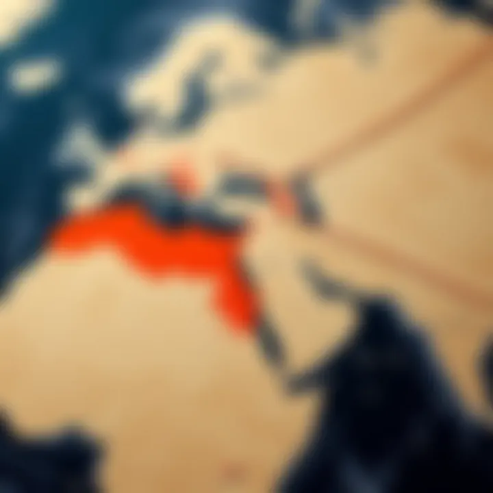 Map highlighting key geopolitical regions impacting crude oil markets and trade routes