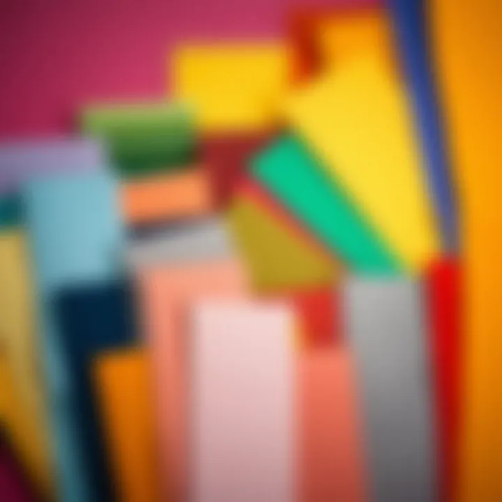 Popular Colour Swatches for Trading in India Collection of popular colour swatches representing numerous shades available for trading on Indian platforms