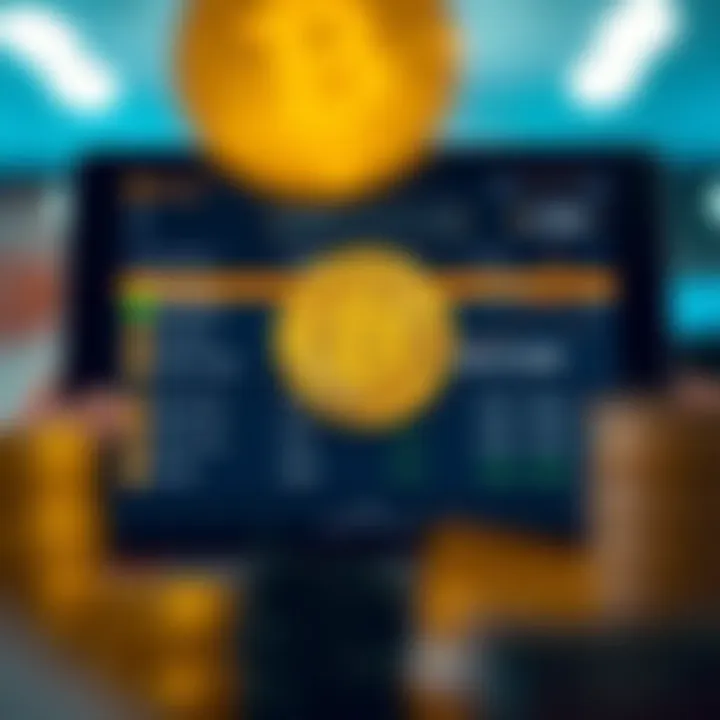 Digital currency exchange platform interface showing Bitcoin transaction options in India
