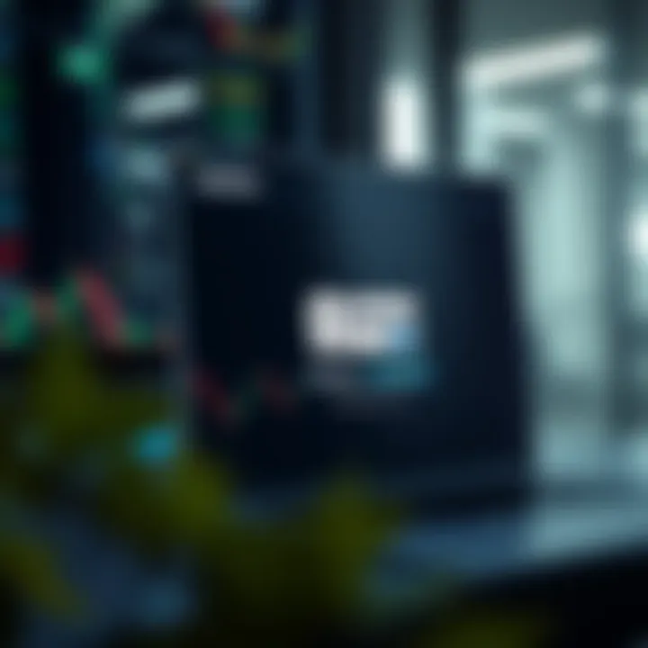 Illustration of a secure login screen highlighting safety features for online trading