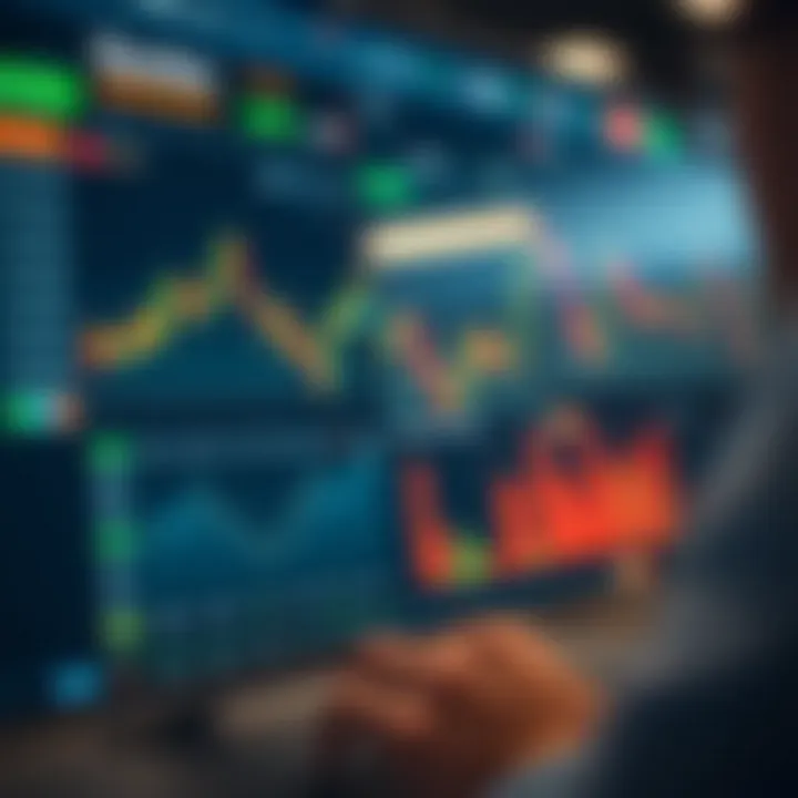 User interface of Quotex online trading platform showing various financial charts and trading options