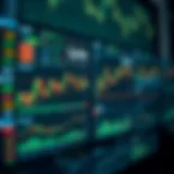 Interface displaying Qutex Broker's trading platforms with charts and data analytics