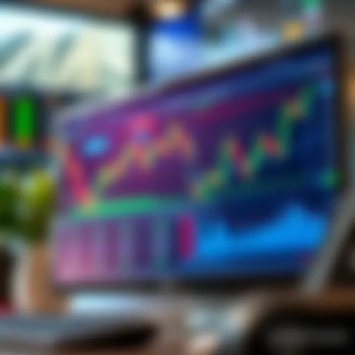 Screenshot of QXBroker trading platform showcasing market charts and trading tools