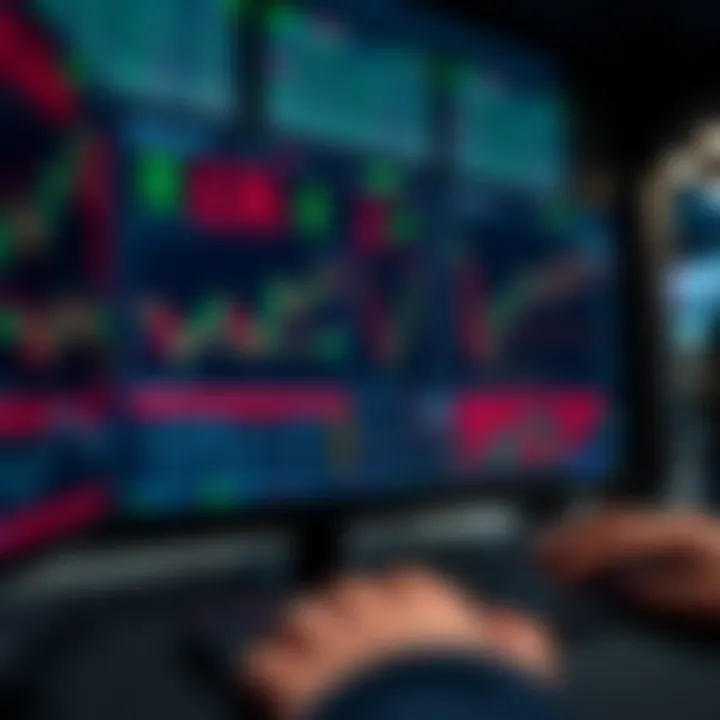 User interface of QXBroker.com showing various trading instruments and market charts