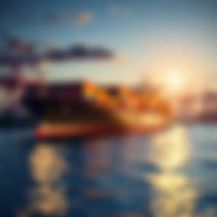 Modern container ship at sea representing the global shipping industry