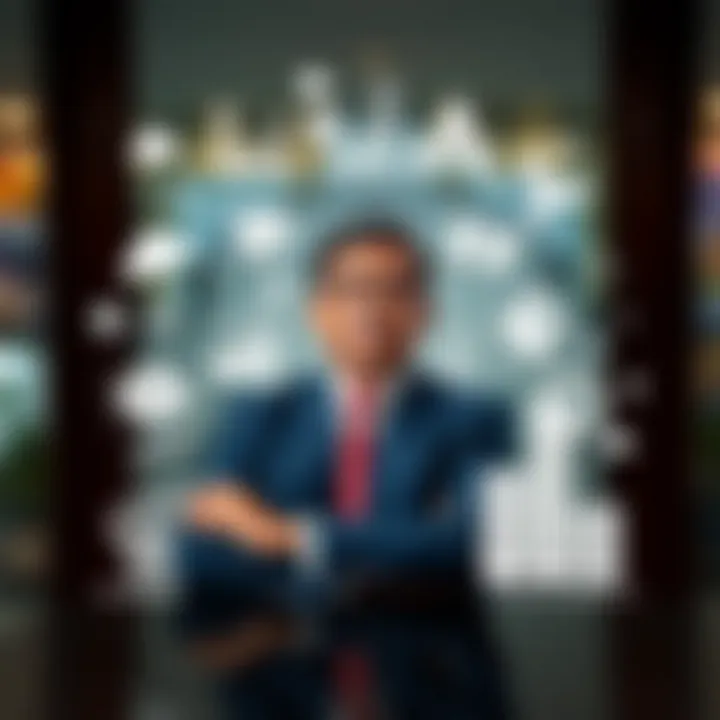 Illustration of diverse business ventures including stocks, real estate, and entrepreneurship icons