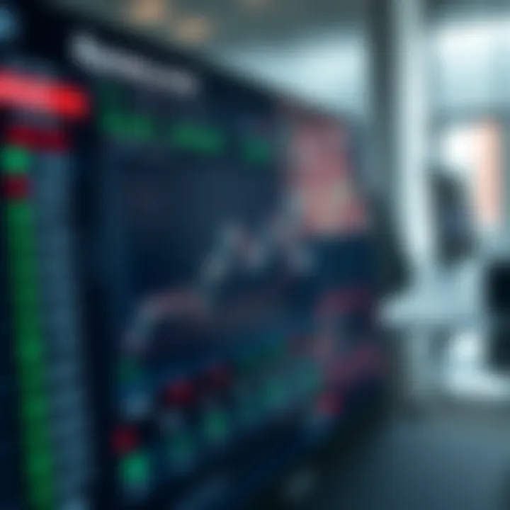 Dashboard showing various binary trading options and real-time market data on an online platform