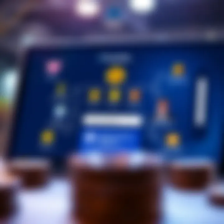 Illustration showing digital wallet interface with various cryptocurrency icons and transaction confirmation