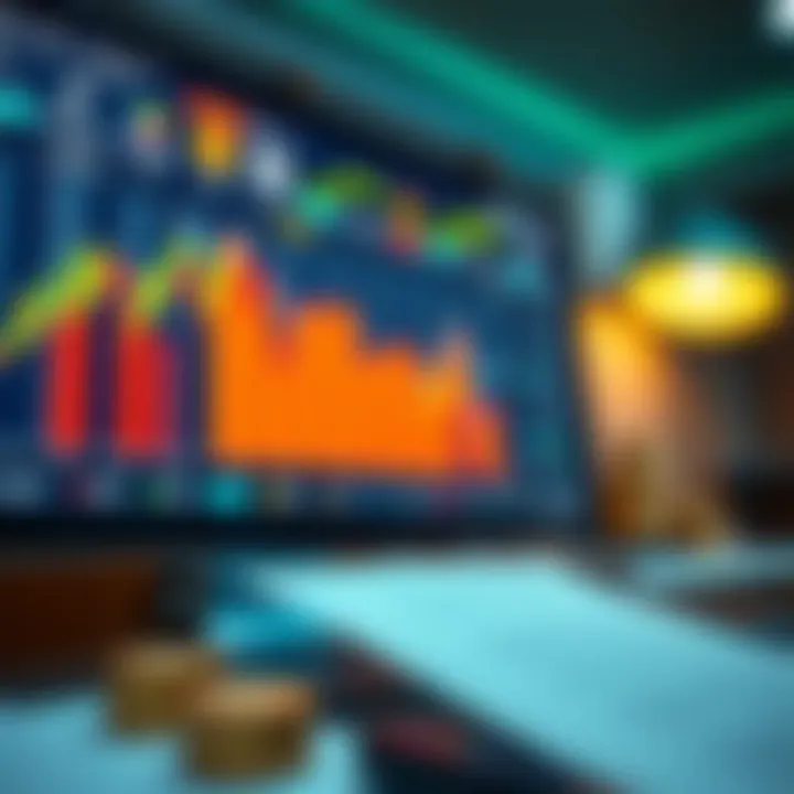 Risk-Free Trading Practice Using Virtual Funds Conceptual graphic depicting risk-free trading learning with virtual money on a computer screen