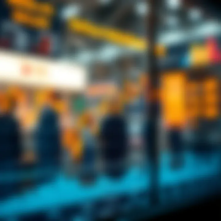 Graph showing trends and fluctuations in Reliance Industries' share price with market indicators