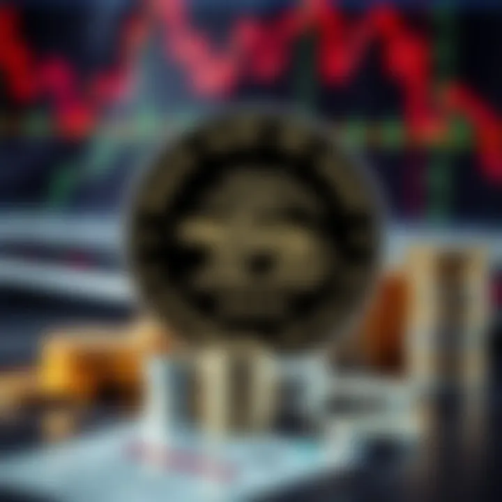 Representation of financial regulation with RBI emblem and forex trading symbols