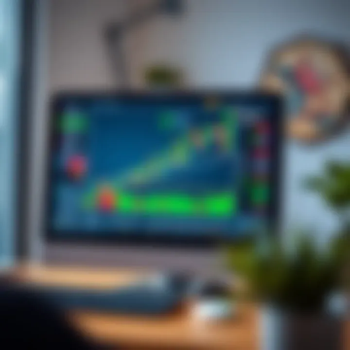 User interface of Quotex trading platform displayed on a desktop computer screen