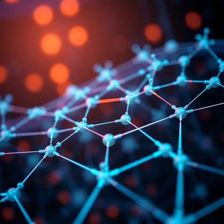 Cardano Platform Technology and Market Factors Impacting ADA Value Illustration of Cardano blockchain network with nodes and data flow representing technological development