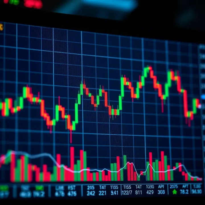 Graph depicting various chart patterns used in technical analysis for trading
