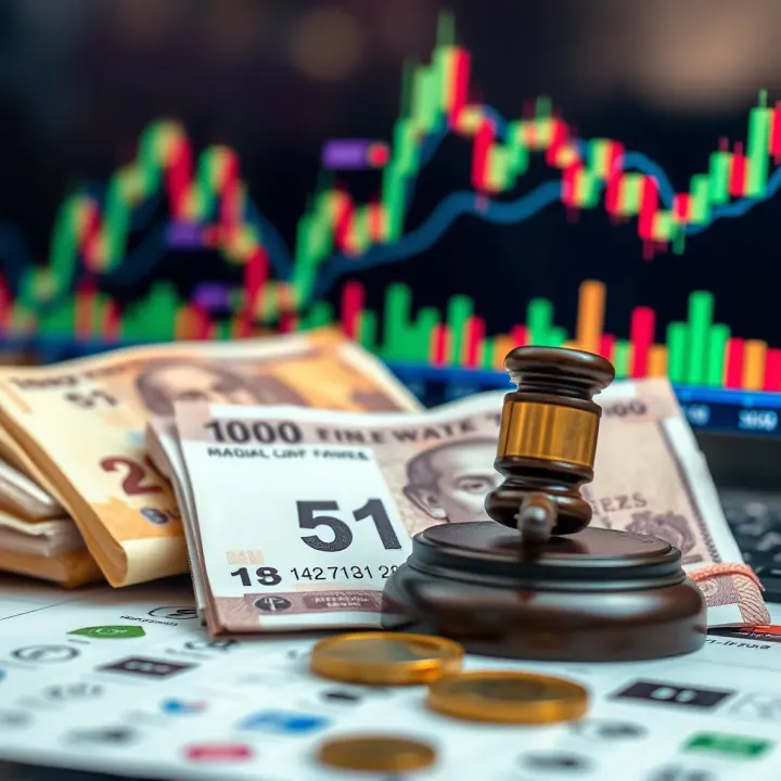 Forex Trading Regulations and Legal Framework in India Illustration of Indian currency notes and digital trading charts symbolizing forex trading regulations in India
