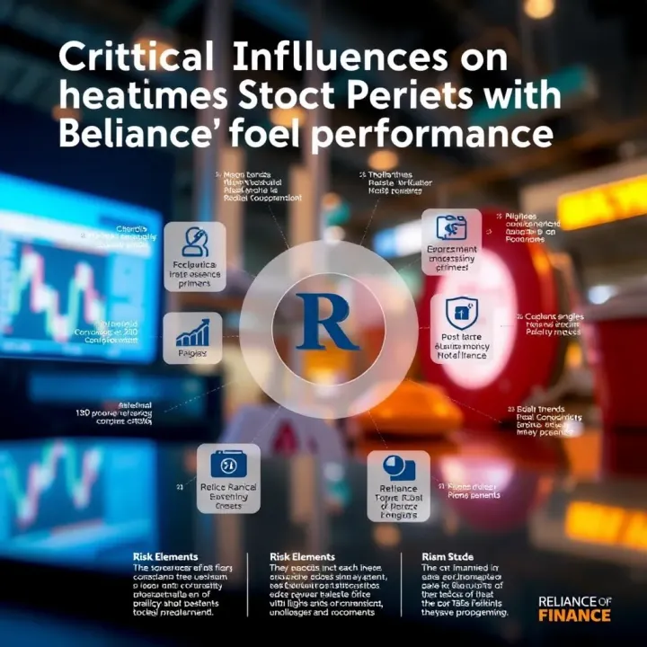 Visual representation of key factors affecting Reliance Industries including market trends, company fundamentals, and risk elements