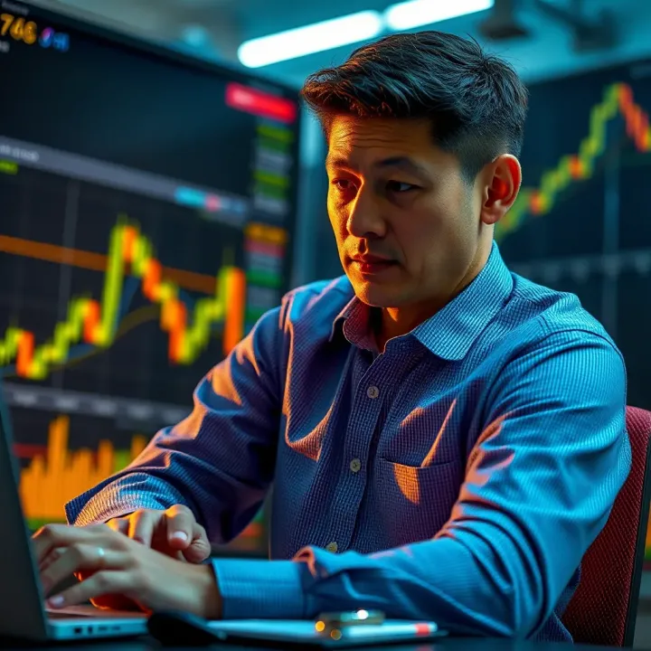 Illustration of financial risks and safety measures in online trading platforms