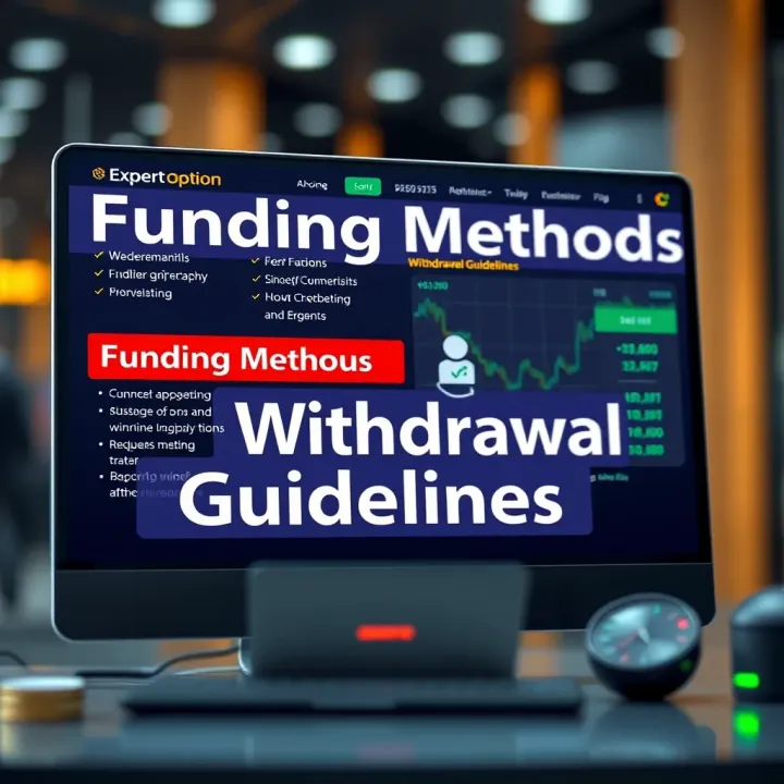 Visual representation of funding methods, withdrawal guidelines, and regulatory considerations for online trading
