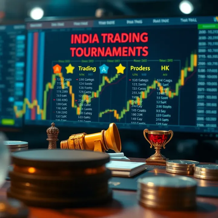 Visual representation of trading rules and strategies with icons of stock charts and rewards