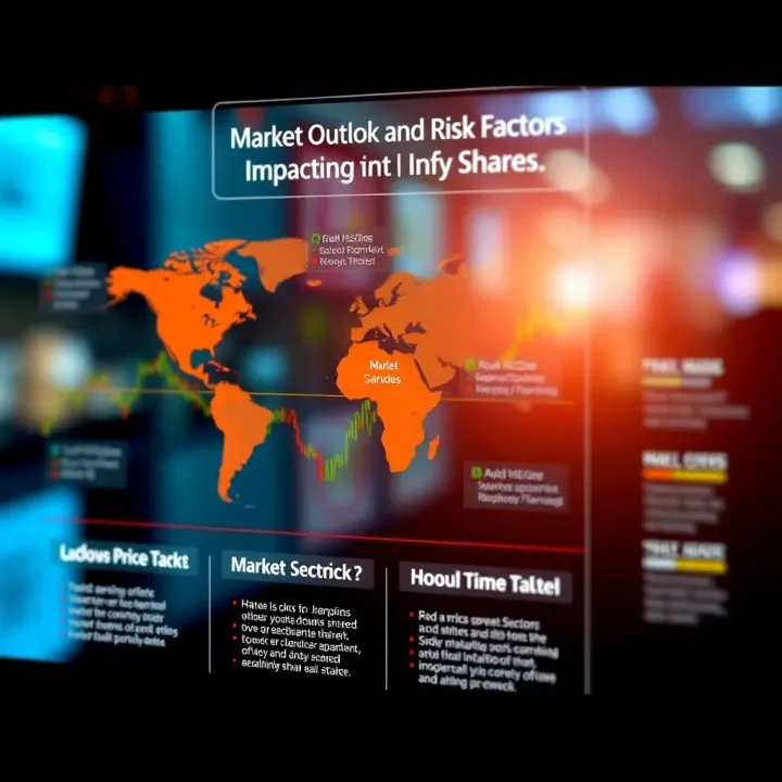 Infographic displaying market sectors influencing stock performance and potential risks