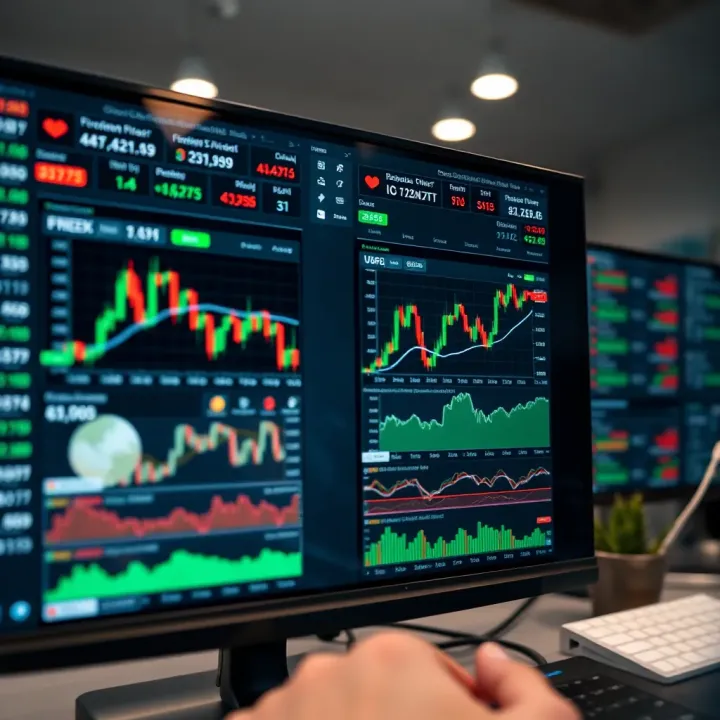 User interface of IQ Option platform displaying forex, crypto, and options trading tools