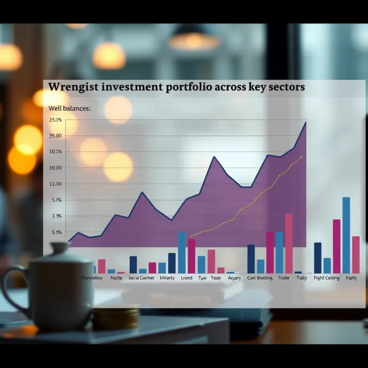 Diverse Investment Portfolio Across Key Sectors Graph showing diverse investments across multiple sectors highlighting a well-balanced portfolio