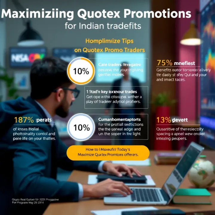 Maximizing Quotex Promotions for Indian Traders Graphic highlighting key benefits and tips for Indian traders to maximize Quotex promotional offers