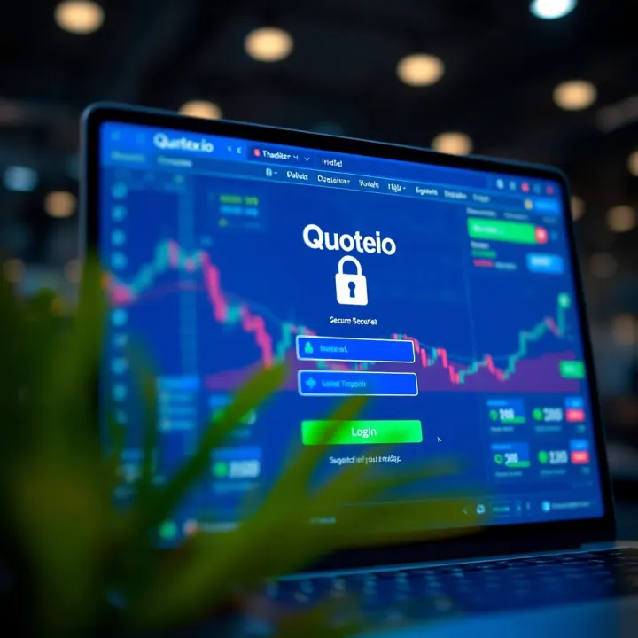 Quotex.io Secure Login Interface for Indian Traders User interface displaying a secure login screen on Quotex.io platform