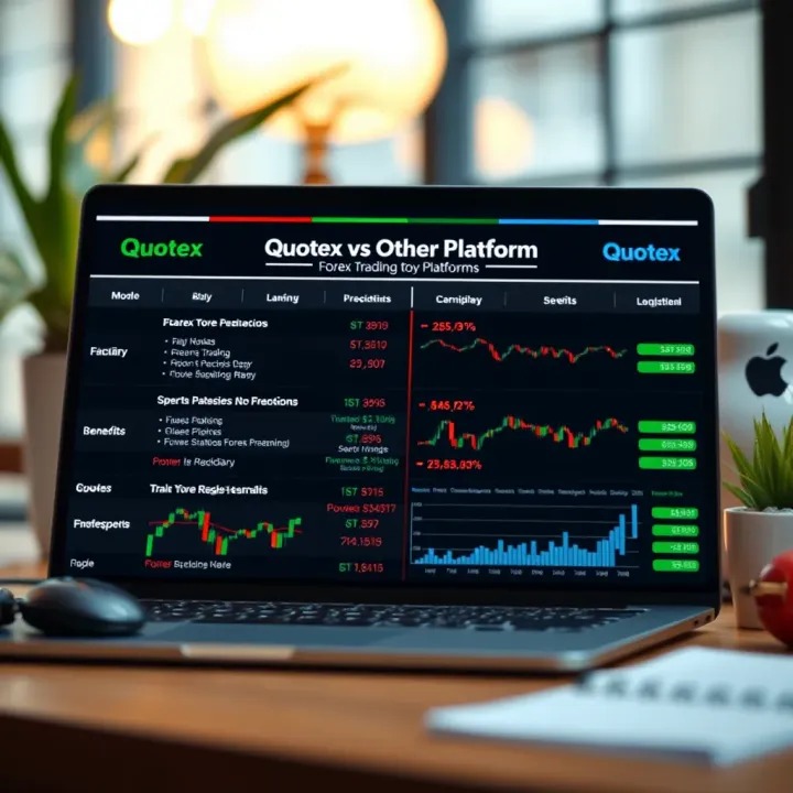 Comparison of Quotex and Other Trading Platforms Comparison chart illustrating key features and benefits of Quotex versus other trading platforms