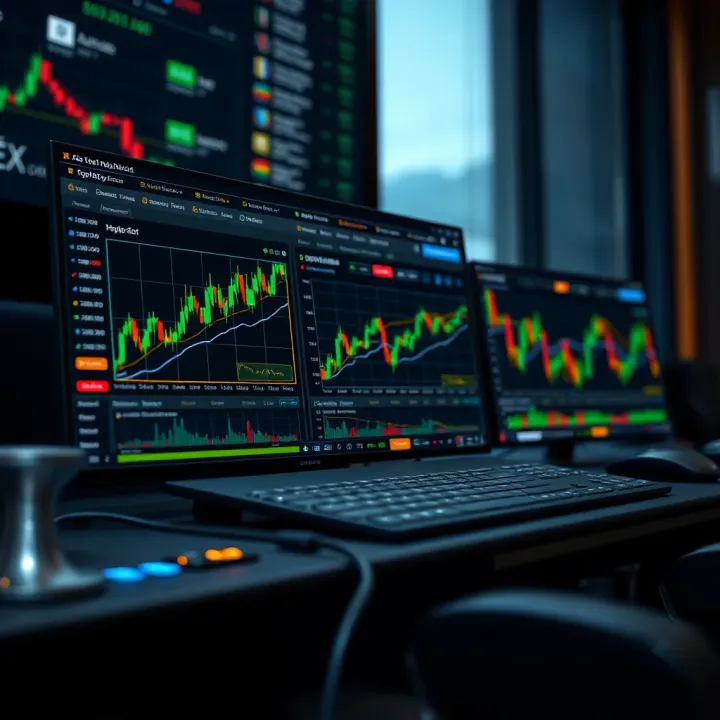Dashboard showcasing tools and features available for efficient trading on Quotex