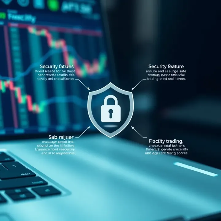 Ensuring Security in Online Trading Transactions Diagram illustrating security features ensuring safe financial transactions