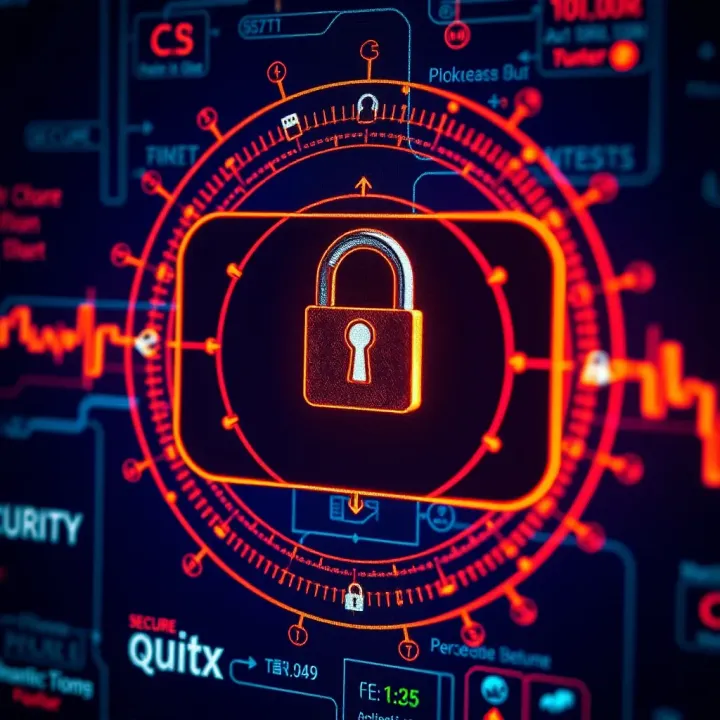 Quotex Website Security Features Secure login screen showcasing security lock icon and authentication features