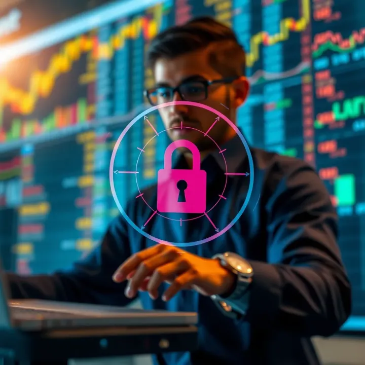 Digital Security Measures for Safe Trading on Quotex.com Illustration of digital security features protecting online trading activities