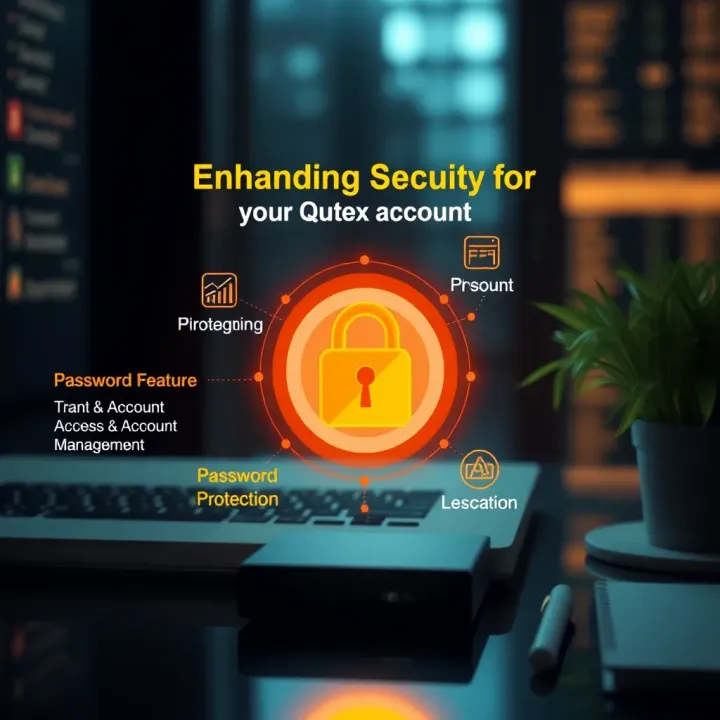 Graphic illustrating account security features such as password protection and two-factor authentication